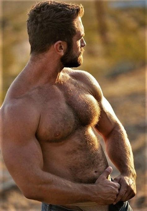 pin on hairy muscle men