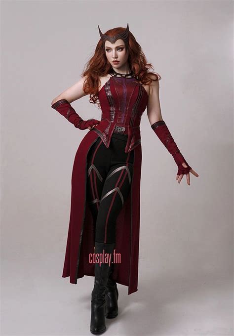 Wandavision Scarlet Witch Outfits Halloween Carnival Suit Etsy