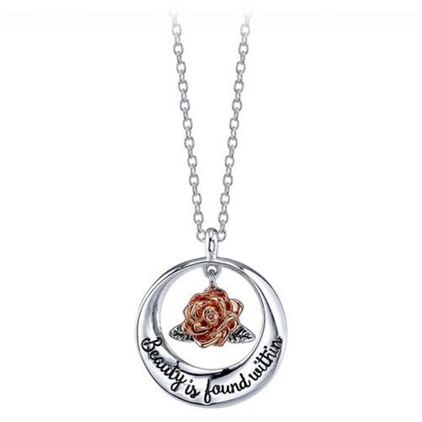 Beauty And The Beast Rose Necklace Shopdisney