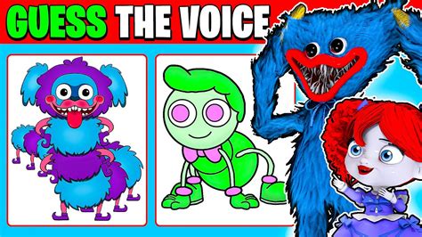 Guess The Voice Poppy Playtime Chapter 2 Quiz With Huggy Wuggy Youtube