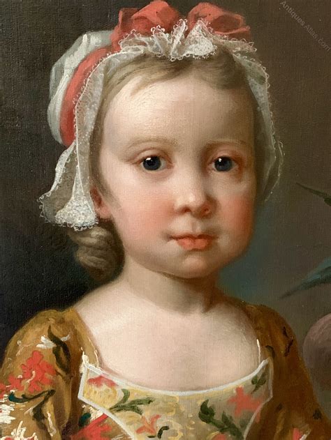 Antiques Atlas Fine 18th Century Portrait Of Girl And Doll