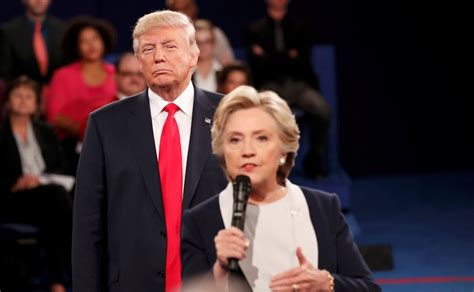 Clinton Says Trump Was ‘stalking Her In Last Debate The Washington Post