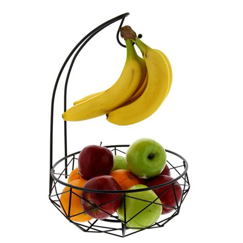 Cuisinart Stainless Steel Fruit Basket With Banana Hanger Matte Black