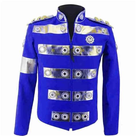 Michael Jackson Africa Appearance Blue Military Jacket Mjoutfits