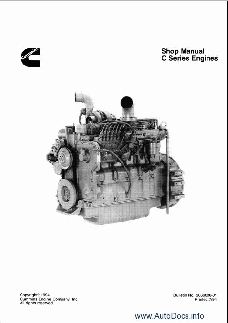 Cummins C Series Engines Order And Download