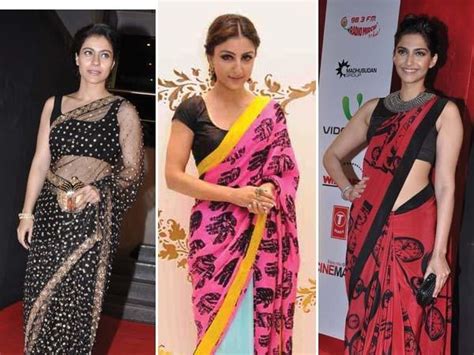 Red Carpet Look Celeb Sari Styles