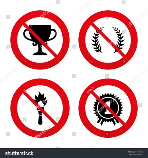 No Ban Stop Signs First Place Stock Vector Royalty Free 267178493