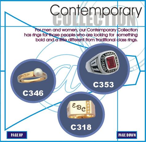 Contemporary Class Ring Styles