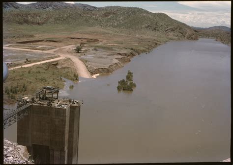 196218pd Ord River Dam And Lake Argyle Under Construction Western