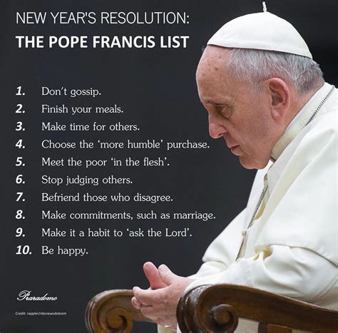 Pope Fancis Rules To Live By Catholic Religion Catholic Quotes