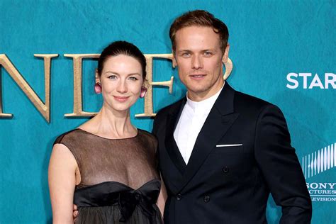 outlander s sam heughan congratulates caitriona balfe after she gives birth hot lifestyle news