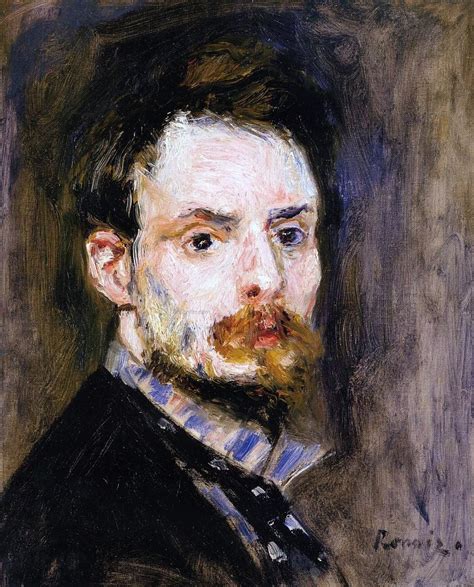 Self Portrait By Pierre Auguste Renoir Hand Painted Oil Painting