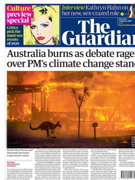 How Global Media Is Responding To The Australian Bushfires Herald Sun
