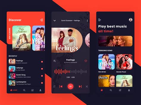Music App Ui Kits Uplabs