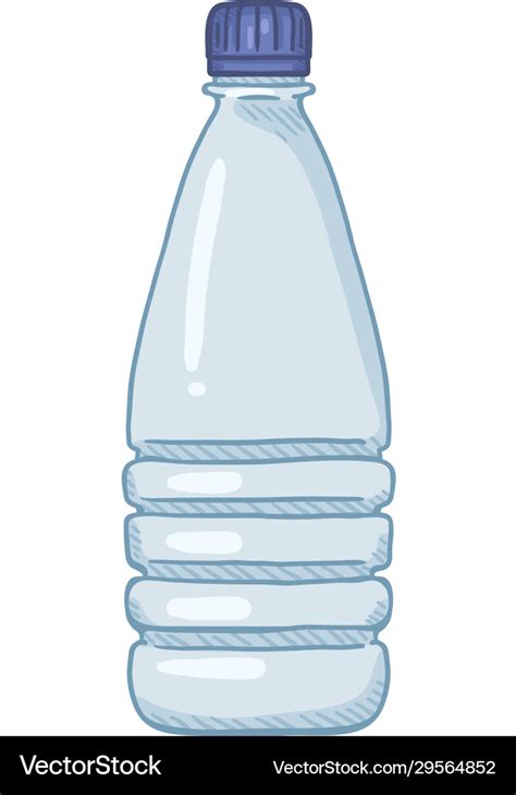 Cartoon Small Plastic Bottle Royalty Free Vector Image