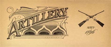 Artillery Bar Savannah Typography On Behance Typography Savannah