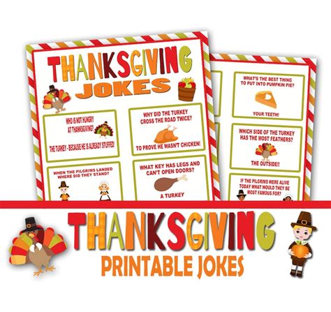 Thanksgiving Printable Jokes Printable Lunch Box Jokes For Etsy
