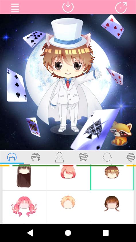 Make yourself an anime character app. Cute Avatar Maker for Android - APK Download