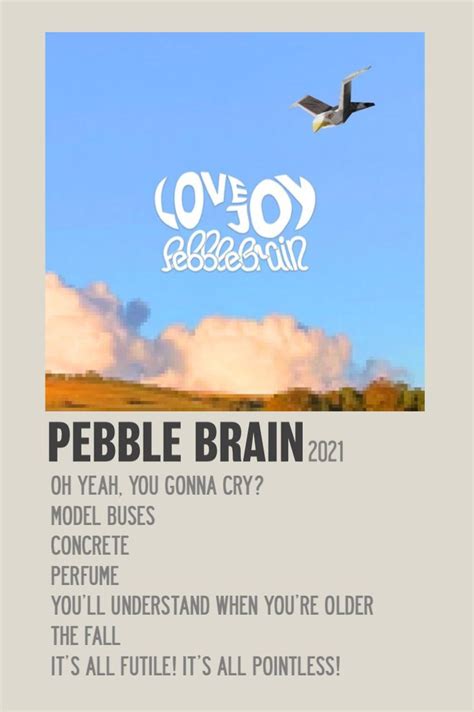 Pebble Brain Lovejoy Album Cover Music Poster Ideas Music Poster Design Brain Poster