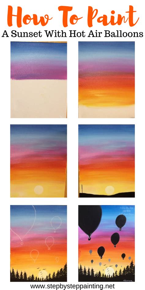 How To Paint A Sunset Step By Step Acrylic Tutorial For Beginners