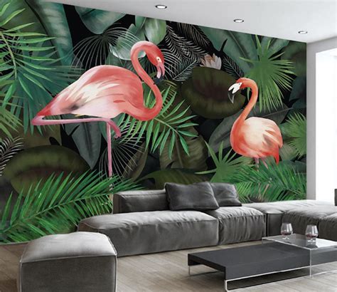 3d Pink Flamingo Wg172 Wall Murals Aj Wallpaper