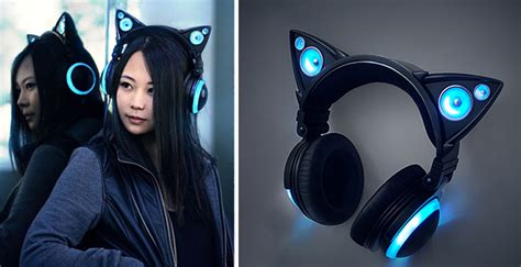 cat ear headphones with external speakers take indiegogo by storm demilked