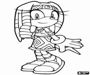 Tikal Personaje De Sonic Para Colorear Pintar E Imprimir