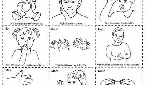 Printable Sign Language Flash Cards - Printable World Holiday
