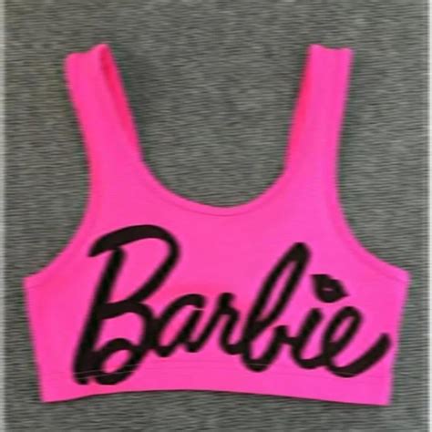 Sexy Cropped Tops For Women Party Summer Pink Barbie Crop Top
