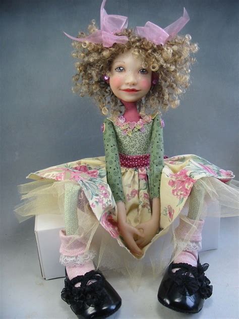 Folk Art Big Shoes Original One Of A Kind Doll Created By Artist Dianne Adam She Has A Cloth
