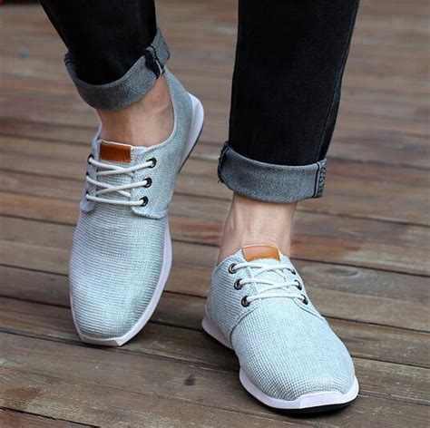 2016 New Spring Summer Men Canvas Shoes Trend Lace Up Casual Shoes