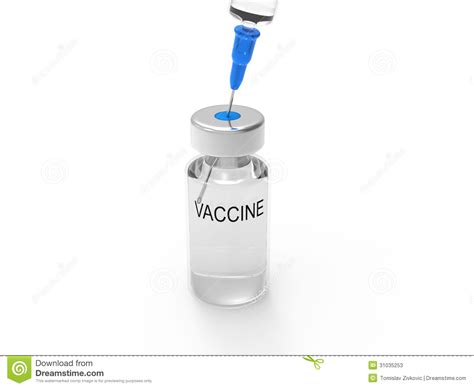 Syringe and vaccine bottle stock illustration. Illustration of blue ...