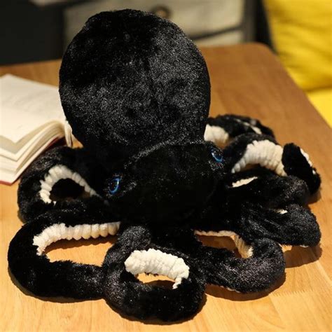 Black Octopus Plush Toy 30cm 12 Inches Etsy