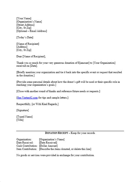 Giving A Donation Letter Sample Database Letter Template Collection