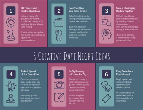 Creative Date Night Ideas List Infographic Venngage