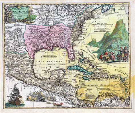 Map Of New Spain 64 Parishes