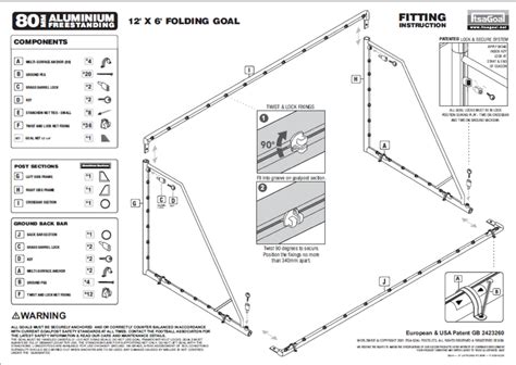 Goalpost Fitting Instructions Football Goalsfootball Goalposts