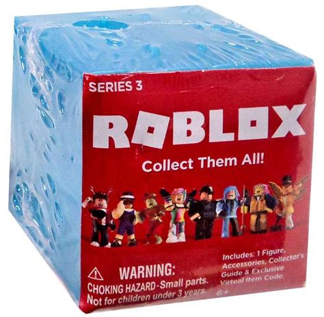 Roblox Series 3 Mystery Pack Blue Cube 1 Random Figure Virtual Item