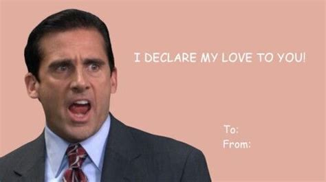 Funny Valentine S Day Card The Office Valentines Meme Valentines Cards Valentines Memes