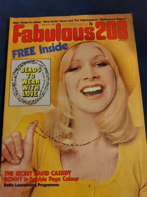 vintage fabulous 208 magazine 13 april 1974 donny osmond cassidy stardust fb113 15 94 picclick