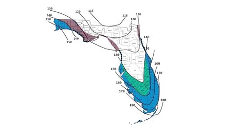 Florida Wind Zone Map 2021 Large World Map