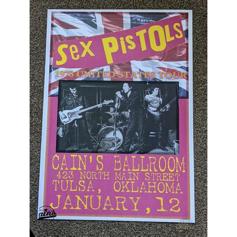 Sex Pistols 1978 United States Tour Cain S Ballroom Tulsa Oklahoma 12th January 1978