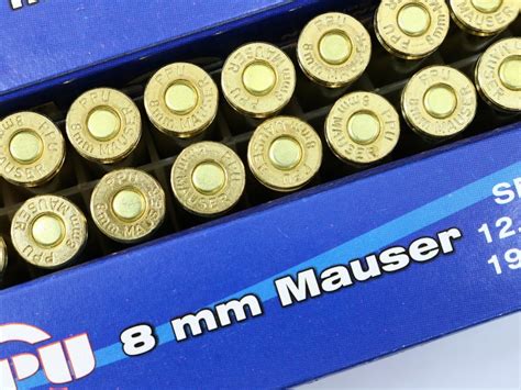 8mm Mauser Ammunition Ppu Sp 1 Box