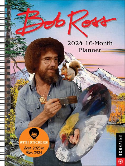 Bob Ross Calendar 2024 Dona Nalani