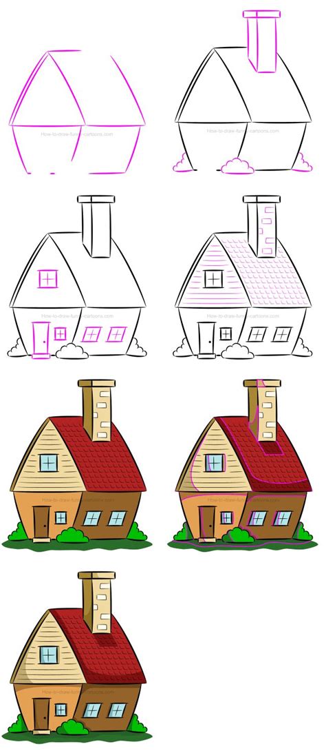 How To Draw A House Clip Art Filled With Adorable Effects House