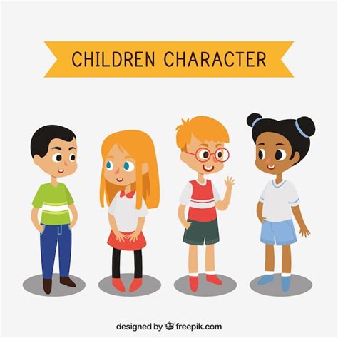 Set Of Children Characters Stock Images Page Everypixel