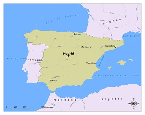 What Is The Capital Of Spain Mappr