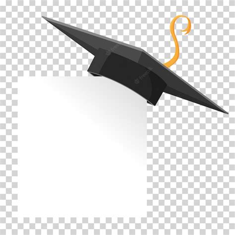 Premium Vector Graduation Cap Or Mortar Board On Paper Corner Vector