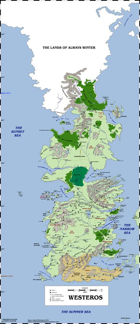A New Map Of Westeros Atlas Of Ice And Fire