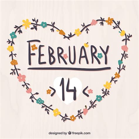 Corazón De 14 De Febrero Descargar Vectores Gratis